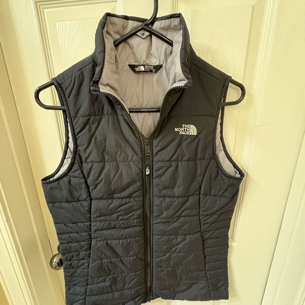 The North Face Charcoal Gray Quilted Vest